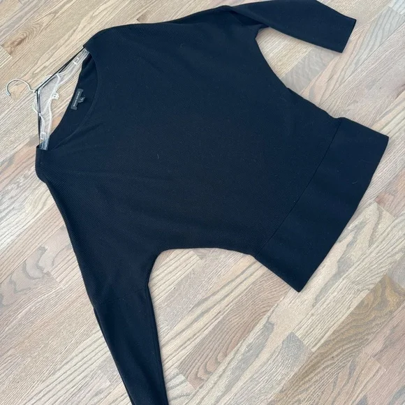 Banana Republic Black Ribbed oversized Sweater size L - Picture 3 of 3